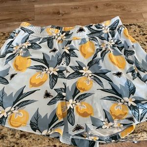 MasonGrey shorts size small lemons and bees